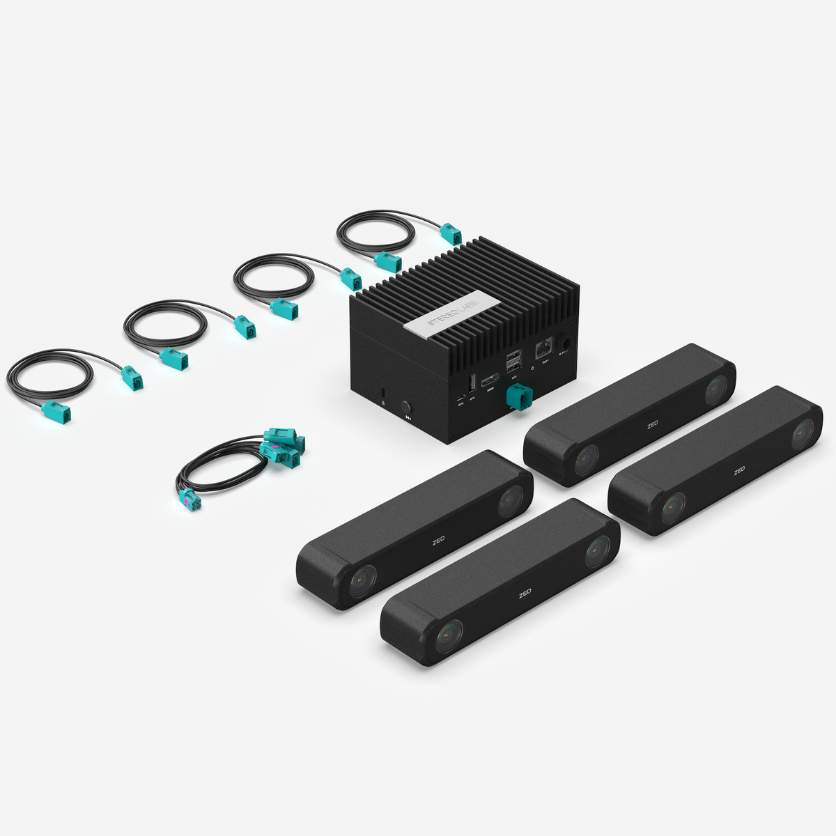 Stereolabs Quad Autonomy Kit contents