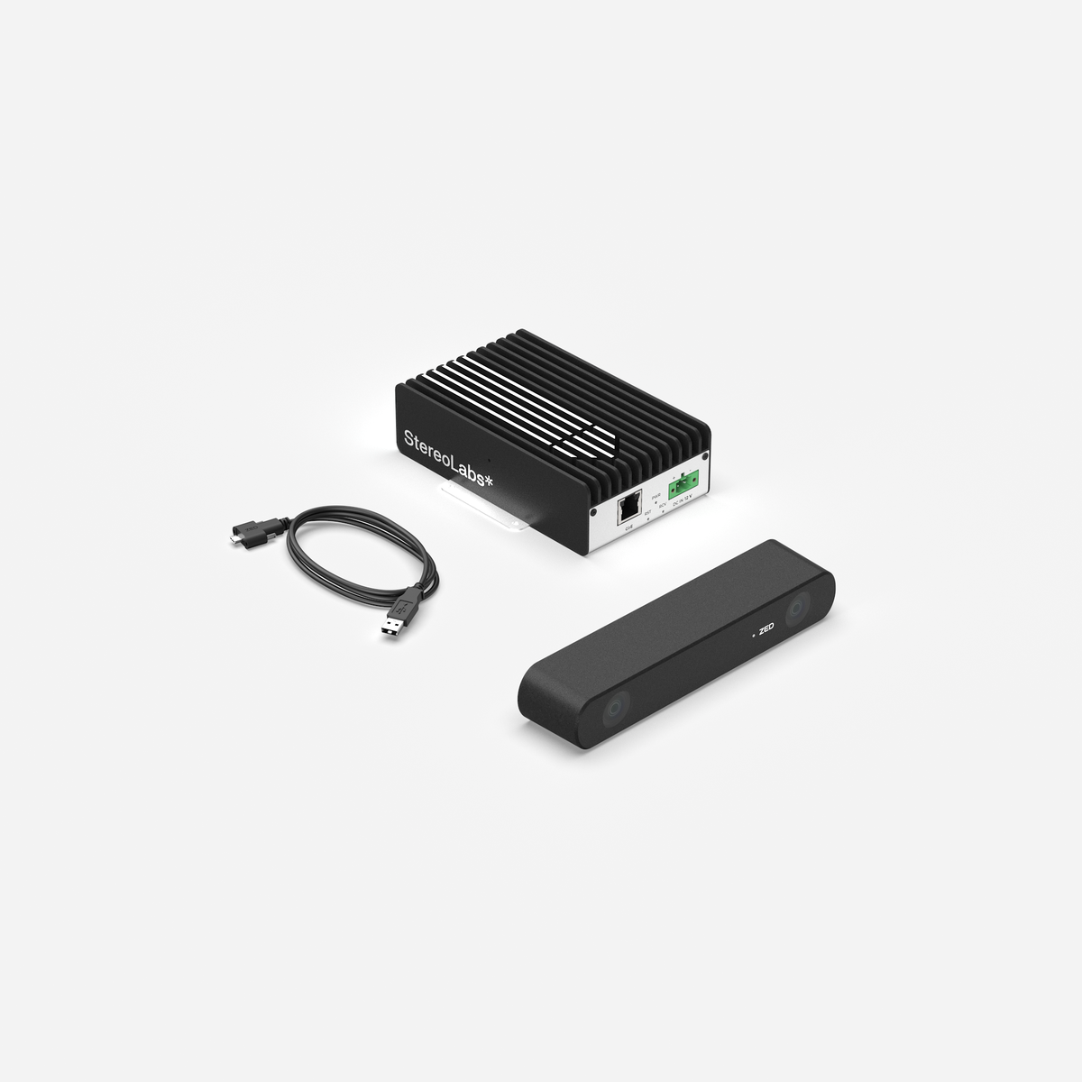 Stereolabs Single Stereo USB Kit contents