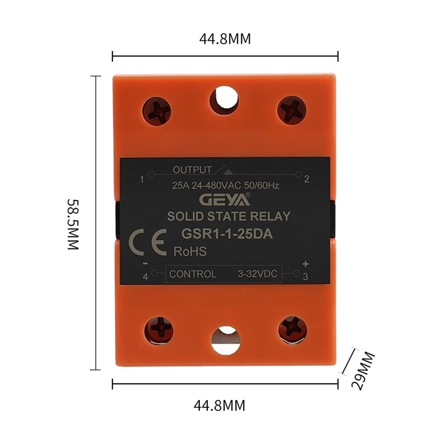 GEYA GSR1-1-40DA | Single Phase 24V Solid State Relay