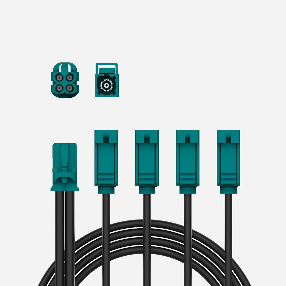 GMSL2 Fakra male and female connectors